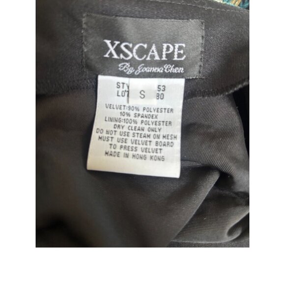 Y2K 2000'S VELVET PAISLEY SPARKLY JEWEL TONE JACKET S/M XSCAPE - Picture 4 of 4